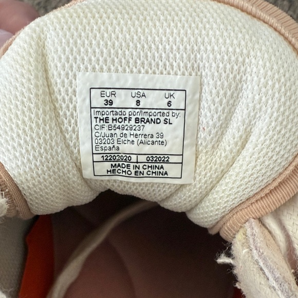 HOFF Women's Athletic Shoes in Orange, Tan, and Cream - Picture 4 of 13